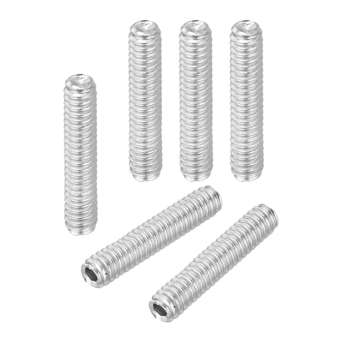 PATIKIL 100 Stück Madenschraube M2 x 10mm, 304 Edelstahl Madenschrauben Set für Türklinken Halterung Möbel Lampen Wasserhahn Reparaturen, Silber Innensechskant Gewindestifte Schrauben Set von PATIKIL