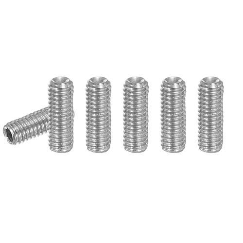 PATIKIL 100 Stück Madenschraube M3 x 8mm, 304 Edelstahl Madenschrauben Set für Türklinken Halterung Möbel Lampen Wasserhahn Reparaturen, Silber Innensechskant Gewindestifte Schrauben Set von PATIKIL