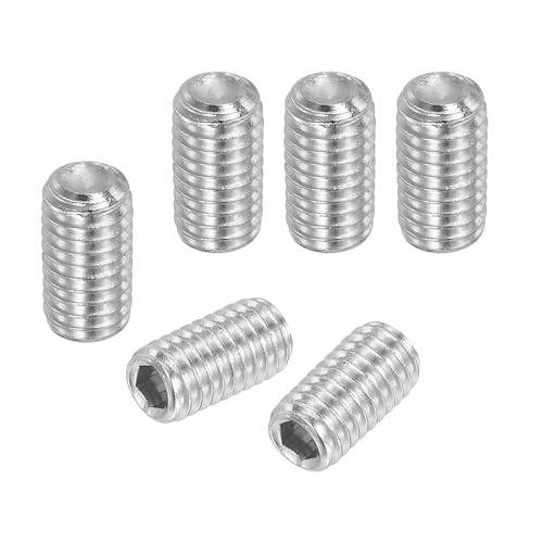 PATIKIL 100 Stück Madenschraube M6 x 8mm, 304 Edelstahl Madenschrauben Set für Türklinken Halterung Möbel Lampen Wasserhahn Reparaturen, Silber Innensechskant Gewindestifte Schrauben Set PATIKIL 100 Stück Madenschraube M6 x 8mm, 304 Edelstahl Madenschrauben Set für Türklinken Halterung Möbel Lampen Wasserhahn Reparaturen, Silber Innensechskant Gewindestifte Schrauben Set von PATIKIL