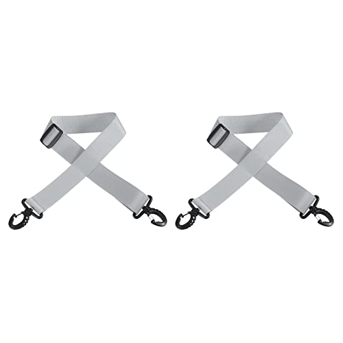 PATIKIL 100cmx3.8cm 2Pack Skiträger Gurt Skischuhe Trageriemen Einstellbar Schulterband Trageleine für Skischuhe Rollschuhe Tragbretter Oga Matten Hellgrau von PATIKIL