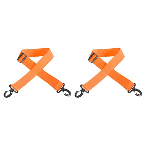 PATIKIL 100cmx3.8cm 2Pack Skiträger Gurt Skischuhe Trageriemen Einstellbar Schulterband Trageleine für Skischuhe Rollschuhe Tragbretter Oga Matten Orange von PATIKIL