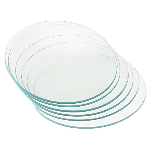 PATIKIL 100mm Uhrglas 6Pack Becher Deckel Labor Glas Zubehör Glatte Kante Fasenbogen Kristalllinse Glas Ersatzteile, Durchsichtig von PATIKIL