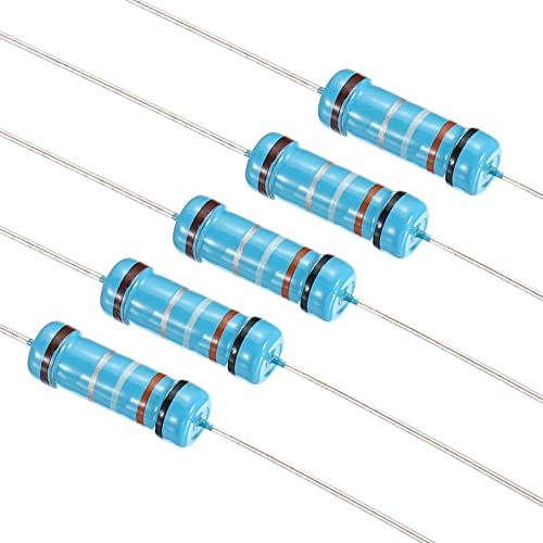 PATIKIL 105Stk Metall Folie Widerstand Sortiment Kit 0.1 Ohm - 0.91 Ohm 21 Werte 3W 1% Toleranz für DIY Projekte Experimente von PATIKIL