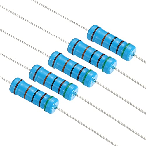 PATIKIL 105Stk Metall Folie Widerstand Sortiment Kit 100K Ohm - 1M Ohm 21 Werte 3W 1% Toleranz für DIY Projekte Experimente von PATIKIL