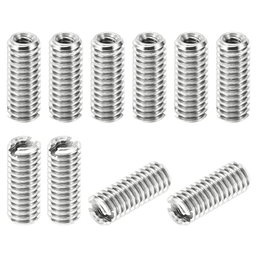PATIKIL 10Stk Gewinde Adapter Hülse Reduzier Mutter M4x0.7 Männlich auf M2x0.4 Weiblich Reparatur Einsatz Mutter Schraube Reduzierer Edelstahl Befestiger 10mm von PATIKIL