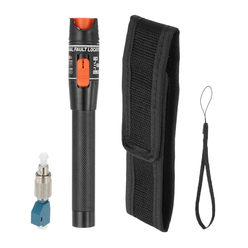 PATIKIL 10mW Visual Fault Locator mit 2,5mm Universalstecker FC Male zu LC Female Adapter, Optischer Roter Lichtstift-Detektor-Meter für SC/FC/ST Netzwerktests von PATIKIL