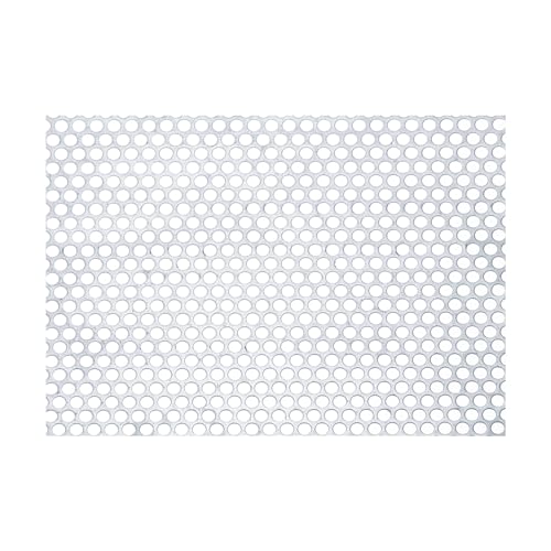PATIKIL 11.8"x5.9" 304 Edelstahl Lochblech 0.3" Rundes Loch 20ga Streckmetall Netz Platte Sieb Dekorative Maschen für Belüftungs Grill von PATIKIL
