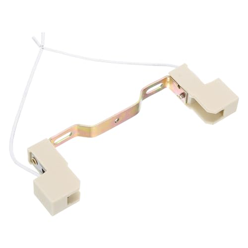 PATIKIL 118mm R7S Sockel, 1 Stück Keramik Lampenfassung Halogen Sockel Birnenadapter Konverter Verbinder Doppelt mit Kabel, Mehrfarbig Weiß von PATIKIL