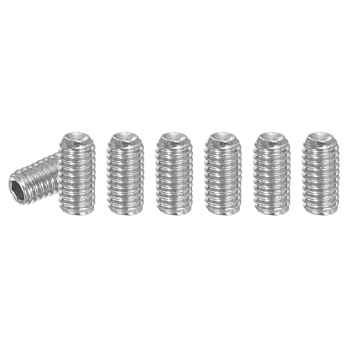 PATIKIL 120 Stück Madenschraube M3 x 6mm, 304 Edelstahl Madenschrauben Set für Türklinken Halterung Möbel Lampen Wasserhahn Reparaturen, Silber Innensechskant Gewindestifte Schrauben Set PATIKIL 120 Stück Madenschraube M3 x 6mm, 304 Edelstahl Madenschrauben Set für Türklinken Halterung Möbel Lampen Wasserhahn Reparaturen, Silber Innensechskant Gewindestifte Schrauben Set von PATIKIL