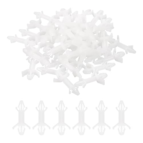 PATIKIL 120 Stück PCB-Platinen-Isoliersäule, Nylon-Rückhalte-Schaltkreisplatinenklammern-Abstandshalter Doppelter Kopf Isolierhalterung Stützhöhe 12,9 mm / 0,51" von PATIKIL
