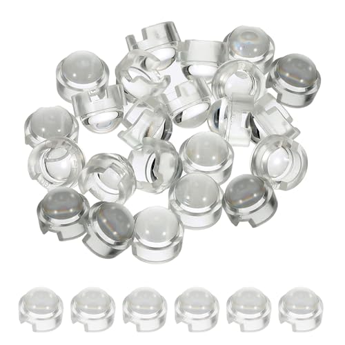 PATIKIL 12mm LED Konvexlinse, 36er Pack 60 Grad Strahlungswinkel PMMA Acryl Optische Konvexkondensorlinse für 1W 3W Lampenperlen Infrarotkameras, Transparent von PATIKIL