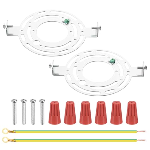 PATIKIL 140mm (5,51") Universelle Leuchten-Montagehalterung, 2 Set Leuchtenquerbalken Runde Deckenplatte mit Schraube für Wandlampe Deckenlampe Pendelleuchte Kronleuchter von PATIKIL
