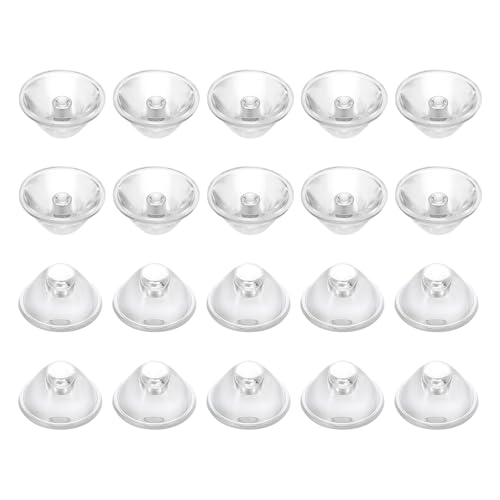 PATIKIL 15 Grad 20mm Hochleistungs-LED-Linse, 20 Stück Reflektor-Kollimator PMMA Glattflächenlinsen Fokussierende für 1W Lichtlampe Glühbirne Strahler, Klar von PATIKIL