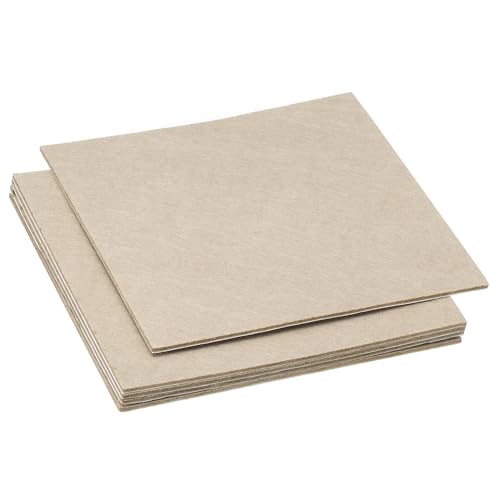 PATIKIL 155x155mm Filzgleiter Selbstklebend, 5 Pack 2mm Dicke Filzgleiter für Stühle Quadratische Weiche Selbstklebend rutschfeste Kratzfeste Filzunterlage für Lampen Möbel, Beige von PATIKIL