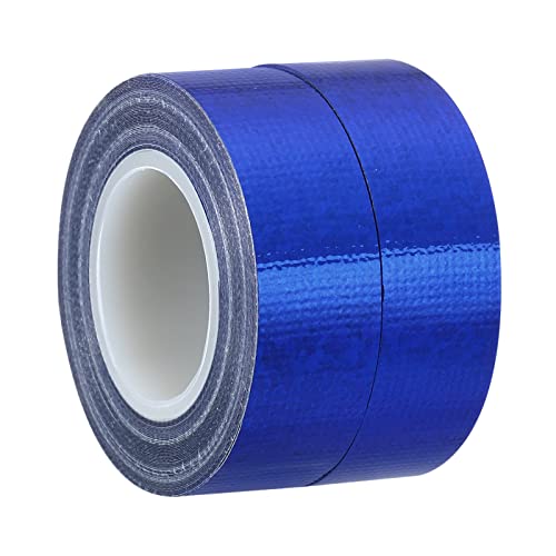 PATIKIL 15mmx5m 2Pack Glitzer Klebeband Holographische Kunst Prisma Abdeckbänder Selbstklebend für DIY Kunst Handwerk Verpackung Dekoration Blau von PATIKIL