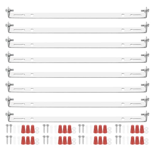 PATIKIL 180mm (7,09") Universelle Leuchten-Montagehalterung Kit, 8 Set Leuchtenquerträger Deckenleuchtenplatte mit Schraube für Wandlampe Deckenlampe Pendelleuchte Kronleuchter von PATIKIL