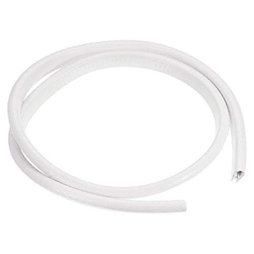 PATIKIL 1mx8mmx15mm Gummi Kante Verkleidung Metall Scharfe Deck Kantenschutz U Channel Guard Eckschutz Dichtung Streifen für Skateboard Tisch Tür Fenster Weiß von PATIKIL