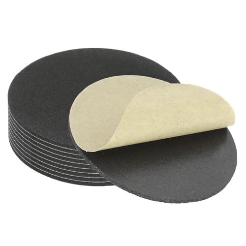 PATIKIL 2,5 Zoll Filzgleiter Selbstklebend, 10 Stück 2 mm Dicke Antirutsch Pads Runde Eva Anti Rutsch Pad Rechteckige Möbel Rutschhemmer für Möbelfüße Stuhlbeine, Sofas usw, Schwarz von PATIKIL