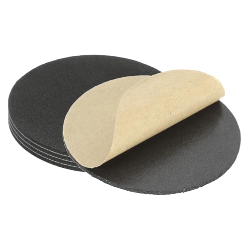 PATIKIL 2,5 Zoll Filzgleiter Selbstklebend, 5 Stück 2 mm Dicke Antirutsch Pads Runde Eva Anti Rutsch Pad Rechteckige Möbel Rutschhemmer für Möbelfüße Stuhlbeine, Sofas usw, Schwarz von PATIKIL