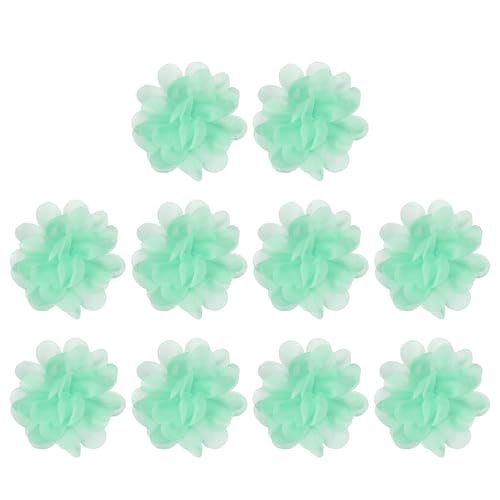 PATIKIL 2" Chiffon Blumen, 10 Stück Mesh Stoff Blumen Nähen Stoff Applikationen Stirnband Verzierungen für DIY Handwerk Hochzeit Dekor, Minzgrün PATIKIL 2" Chiffon Blumen, 10 Stück Mesh Stoff Blumen Nähen Stoff Applikationen Stirnband Verzierungen für DIY Handwerk Hochzeit Dekor, Minzgrün von PATIKIL