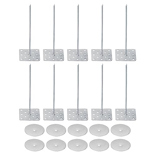 PATIKIL 2.8" Gelochte Isolierstifte mit Runde Scheiben 50 Pack Aluminum Isolierung Nägel Wand Steckdose für Befestigung Schaumstoff Tafeln Wand oder Decke PATIKIL 2.8" Gelochte Isolierstifte mit Runde Scheiben 50 Pack Aluminum Isolierung Nägel Wand Steckdose für Befestigung Schaumstoff Tafeln Wand oder Decke von PATIKIL