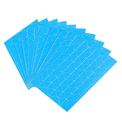 PATIKIL 20 Blätter/2040 Stück Foto Ecken Aufkleber PVC Selbstklebende Bild Montageetikett für DIY Journal Album Tagebuch Sammelalbum Blau von PATIKIL