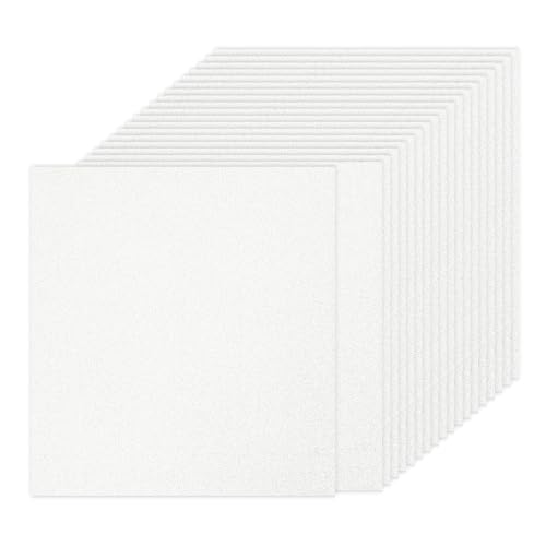 PATIKIL 20 Blatt Kartonpapier Quadratisch 250g - 30,5 x 30,5 cm - Dickes Bastelkarton zum Basteln Hochzeit Karton Glitzer Papier Stanzen DIY Deko Bastelpapier Bedruckbar, Weiß PATIKIL 20 Blatt Kartonpapier Quadratisch 250g - 30,5 x 30,5 cm - Dickes Bastelkarton zum Basteln Hochzeit Karton Glitzer Papier Stanzen DIY Deko Bastelpapier Bedruckbar, Weiß von PATIKIL