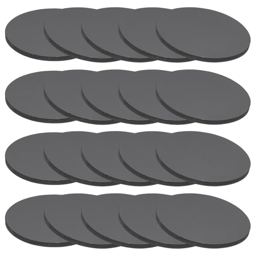 PATIKIL 20 Stück Gummi Unterlegscheiben,Durchmesser 55mm Hoch 3mm Gummidichtung Rund, Schalldämpfung Gummiringe Flachdichtung für KFZ-Bereich, Motorradmontage von PATIKIL