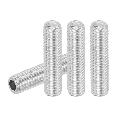 PATIKIL 20 Stück Madenschraube M5 x 20mm, 304 Edelstahl Madenschrauben Set für Türklinken Halterung Möbel Lampen Wasserhahn Reparaturen, Silber Innensechskant Gewindestifte Schrauben Set von PATIKIL
