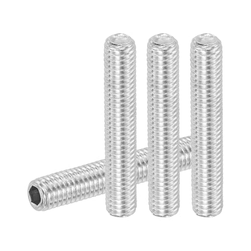 PATIKIL 20 Stück Madenschraube M5 x 30mm, 304 Edelstahl Madenschrauben Set für Türklinken Halterung Möbel Lampen Wasserhahn Reparaturen, Silber Innensechskant Gewindestifte Schrauben Set von PATIKIL