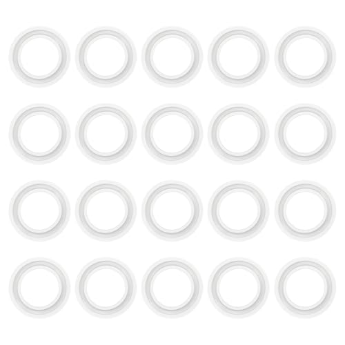 PATIKIL 20 Stück Tri-Clamp-Dichtungen, 40 mm Außendurchmesser 25 mm Innendurchmesser Sanitäre TC Tri-Clamp-Dichtung Tri-Rohr-Silikon-Ferrule-Unterlegscheiben-Rohrarmaturen von PATIKIL