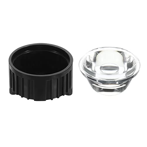 PATIKIL 20mm 120° LED Linse mit Stand Halter 20Set LED Linse für Taschenlampe DIY Lampe Schwarz von PATIKIL