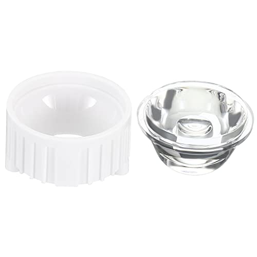 PATIKIL 20mm 90° LED Linse mit Stand Halter 10Set LED Linse für Taschenlampe DIY Lampe Weiß von PATIKIL