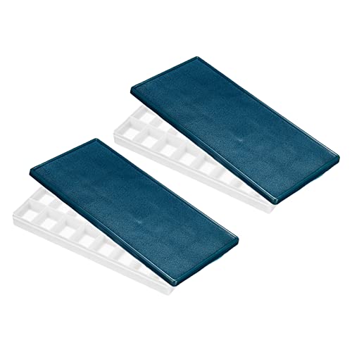 PATIKIL 24 Quelle Farbpalette 2 Paket Tablett mit Weiche Hülle für Aquarell Ölfarbe Kunst von PATIKIL