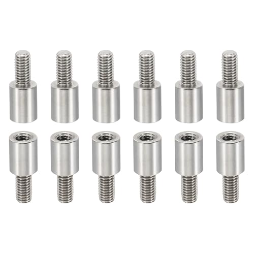PATIKIL 24 Stück M3 Abstandshalter, M3 9+6mm Spacer Distanzhülsen Edelstahl Gewindeabstandshalter Schrauben Set 3mm ID 5mm OD Metrische männliche weibliche Gewindeadapter für Leiterplatte von PATIKIL