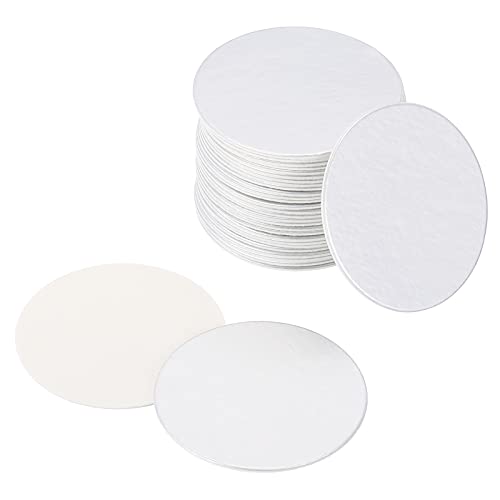 PATIKIL 24mm/0.94" Aluminium-Folie Cap Liner, 100 Pack resistent Tamper Induktion Heat Sealer Versiegelung Liner für PET-Kunststoff-Flasche Glas-Deckel von PATIKIL