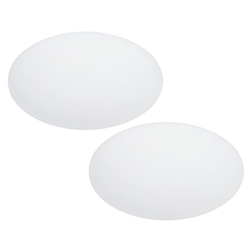 PATIKIL 255 mm Acryl Lampenschirm 2 Stück 17 mm dicke Runde Ampenschirm Diffusor für Trommel-Lampenschirme Pendelleuchten DIY-Lichtschutz transluzentes Weiß von PATIKIL
