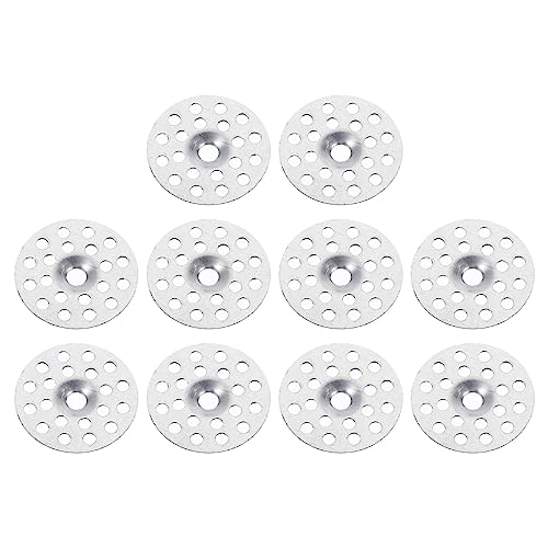 PATIKIL 25mm x 2mm Plaster Scheiben 400 Pack Trockenbau Reparatur Flach Unterlegscheibe Metall Dichtungen Verschlüsse für Wand Decke Trockenbau Pflaster Reparatur von PATIKIL