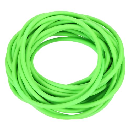 PATIKIL 26 Ft(8M) Naturlatexschlauch, 1/8"(3mm) ID x 1/4"(6mm) OD Zwille Gummischlauch für Sport, Fitness, Spielzeug und Versuche, Hochwertiger Naturlatex, Rutschfest, Grün von PATIKIL