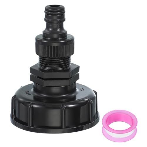 PATIKIL 275-330 IBC Tote Schlauchadapter, 1 Stück 2-3/8" Gewinde x 3/4" Schlauch Lebensmittelablaufadapter Schwarz für Gartenschlauchanschluss PATIKIL 275-330 IBC Tote Schlauchadapter, 1 Stück 2-3/8" Gewinde x 3/4" Schlauch Lebensmittelablaufadapter Schwarz für Gartenschlauchanschluss von PATIKIL