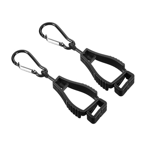 PATIKIL 2Pack Handschuhe Greiferfänger Haken Klemmen Halter für Bauwerkstatt Schwarz PATIKIL 2Pack Handschuhe Greiferfänger Haken Klemmen Halter für Bauwerkstatt Schwarz von PATIKIL