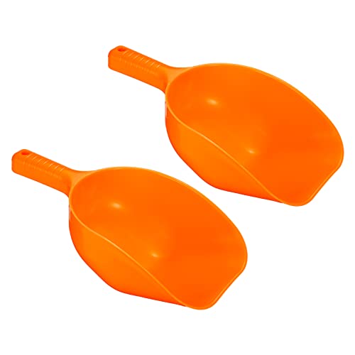 PATIKIL 2Pack PP Plastik 11.8" Eismacher Mehl Müsli Stiel Schaufel für Haus Küche Orange von PATIKIL