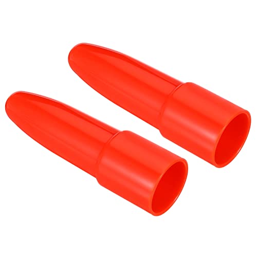 PATIKIL 2Stk Taschenlampe Signalkabel PC Plastik Tragbare Diffusor Verkehr Wandabdeckung Kappe für Weiches Licht Elektrische Taschenlampe LED Draußen Campen Rot von PATIKIL
