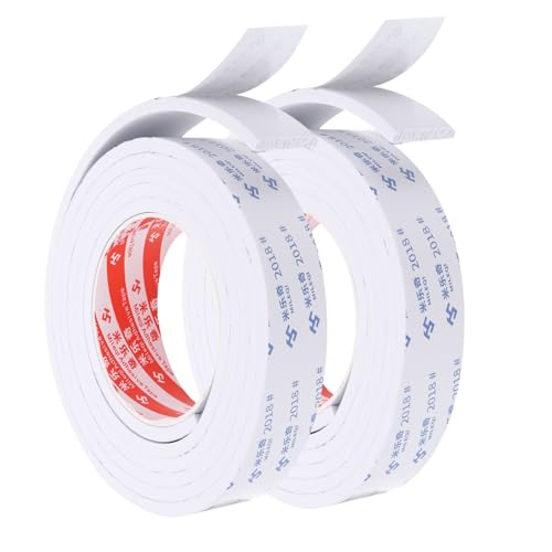 PATIKIL 2m/6,6ft Dichtungs-Schaumband, 2er Pack 3cm Breit 5mm Dick Einseitiges Wetterstreifen Türdichtungsstreifen für Fenster- und Türisolierung, Weiß PATIKIL 2m/6,6ft Dichtungs-Schaumband, 2er Pack 3cm Breit 5mm Dick Einseitiges Wetterstreifen Türdichtungsstreifen für Fenster- und Türisolierung, Weiß von PATIKIL
