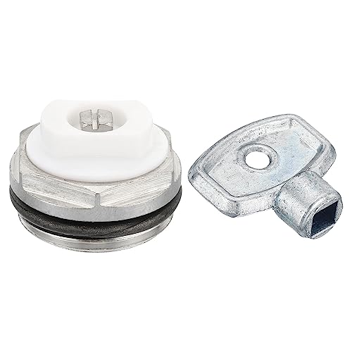 PATIKIL 3/4" BSP Außengewinde Manuelle Heizkörper Entlüftung Steckdose Ventil Kit mit Schlüssel Vernickelt Messing Steckdose für Heizkörper Heizung Silber Weiß PATIKIL 3/4" BSP Außengewinde Manuelle Heizkörper Entlüftung Steckdose Ventil Kit mit Schlüssel Vernickelt Messing Steckdose für Heizkörper Heizung Silber Weiß von PATIKIL