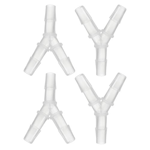 PATIKIL 3/8" Kunststoff-T-Stück-Schlauchstutzen, 4 Stück Gleiches Y-förmiges 3-Wege-Verbindungsstück-Splicer-Mender-Adapter-Union-Kreuzung mit Schlauchstutzen für Luft Wasser, Transparent PATIKIL 3/8" Kunststoff-T-Stück-Schlauchstutzen, 4 Stück Gleiches Y-förmiges 3-Wege-Verbindungsstück-Splicer-Mender-Adapter-Union-Kreuzung mit Schlauchstutzen für Luft Wasser, Transparent von PATIKIL