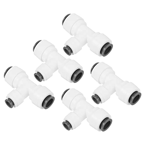 PATIKIL 3/8"x1/4" Einsteck T-Stücke Anschluss 5 Pack T Form Reduzierung Wasser Linie Fitting für RO Wasser System Weiß PATIKIL 3/8"x1/4" Einsteck T-Stücke Anschluss 5 Pack T Form Reduzierung Wasser Linie Fitting für RO Wasser System Weiß von PATIKIL