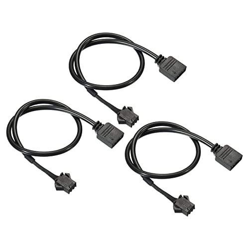 PATIKIL 3 Pin 5V 30cm Hauptplatine Schnittstelle zu SM3P Buchse 3Pack Adapter Schwarz von PATIKIL