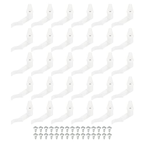 PATIKIL 30 Paare Lampenschirm Clip Deckenlampen Lampenschirm feste Schnalle Leuchte Befestigung Zubehör 3.5mm weiß PATIKIL 30 Paare Lampenschirm Clip Deckenlampen Lampenschirm feste Schnalle Leuchte Befestigung Zubehör 3.5mm weiß von PATIKIL