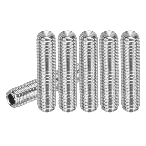 PATIKIL 30 Stück Madenschraube M4 x 18mm, 304 Edelstahl Madenschrauben Set für Türklinken Halterung Möbel Lampen Wasserhahn Reparaturen, Silber Innensechskant Gewindestifte Schrauben Set von PATIKIL
